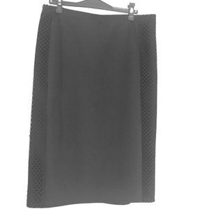 Midi pencil skirt with netted overlay cute classic
